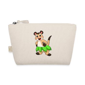 Meerkat Ballerina Ballet Dance - Organic Pouch - nature - Front