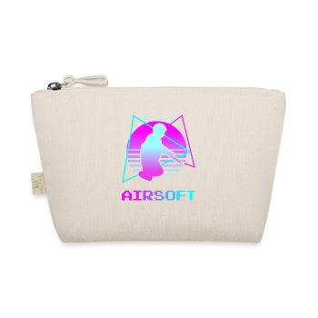 Retro Vintage Classic Airsoft Player - Bio-Täschchen - Natur - Vorne