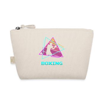 Retro Vintage Classic Boxing Boxer - Bio-Täschchen - Natur - Vorne