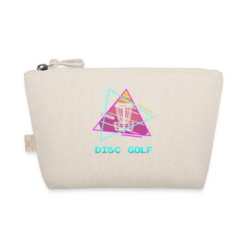 Retro Vintage Classic Disc Golf Player - Bio-Täschchen - Natur - Vorne