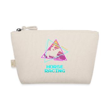 Retro Vintage Classic Horse Racing Equestrian - Bio-Täschchen - Natur - Vorne