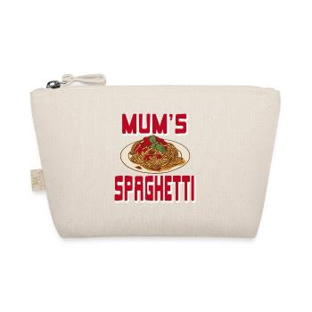 Retro MUM'S Spaghetti Awesome Funny Spag Lover - Bio-Täschchen - Natur - Vorne