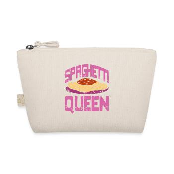 Retro Vintage Spaghetti QUEEN Awesome T-Shirt - Organic Pouch - nature - Front
