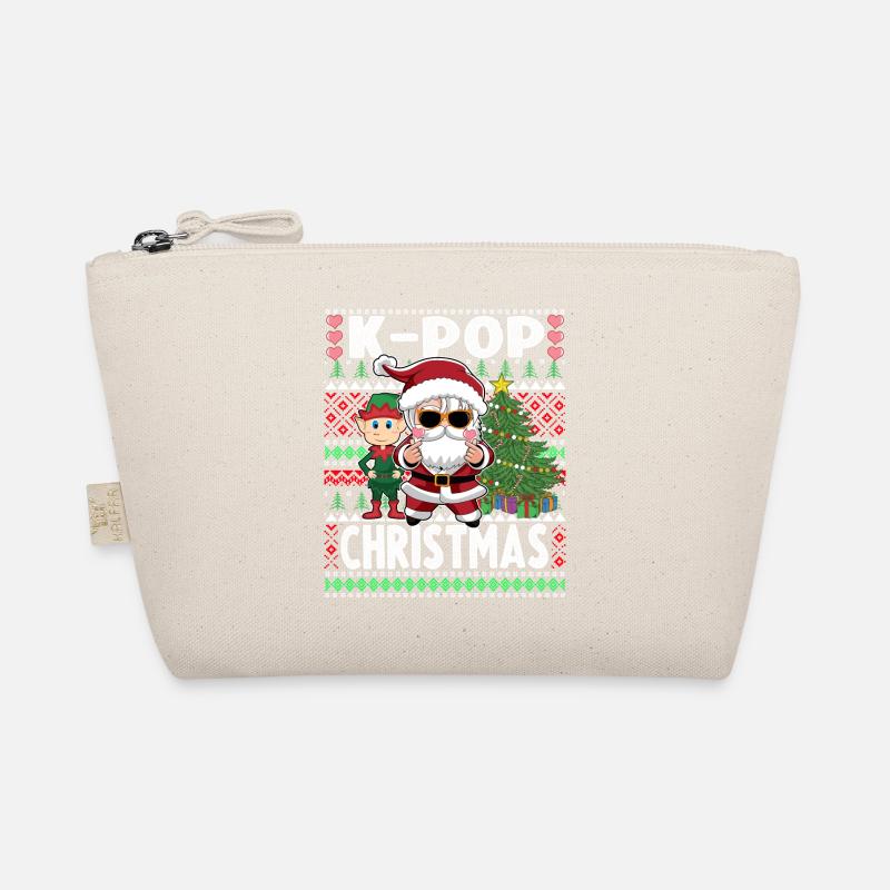 Santa et Elf K-Pop Noël Ugly Sweater Trousse biologique
