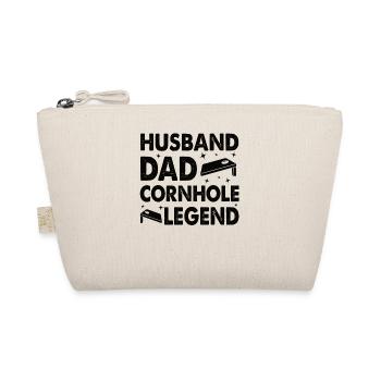 Vater Cornhole Sackloch Bean Bag Spieler Familie - Bio-Täschchen - Natur - Vorne
