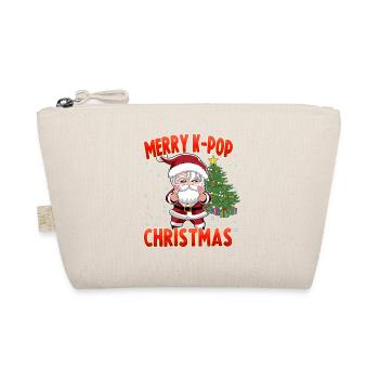 Teens K-Pop Design Weihnachten - Bio-Täschchen - Natur - Vorne