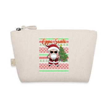 Oppa Santa Claus Korean Pop Christmas - Organic Pouch - nature - Front