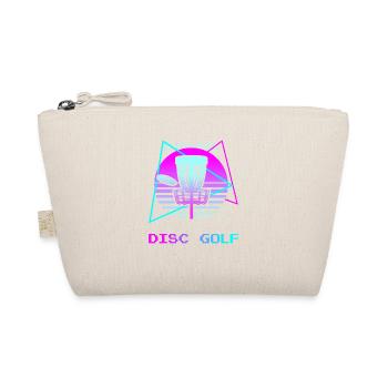 Retro Vintage Classic Disc Golf Player - Bio-Täschchen - Natur - Vorne
