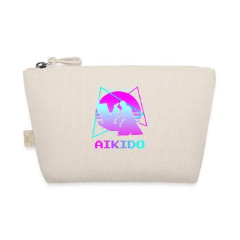 Retro Vintage Classic Aikido Aikidoka - Bio-Täschchen - Natur - Vorne