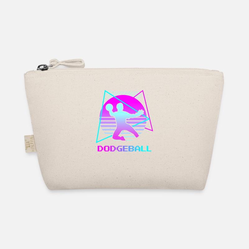 Retro Vintage Classic Dodgeball Player Organic Pouch