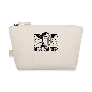 Bier Fledermaus Bier Sauger Bier Vampir Halloween - Bio-Täschchen - Natur - Vorne