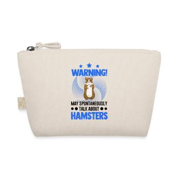 Warning Hamster Hamster Wheel Golden Hamster - Organic Pouch - nature - Front