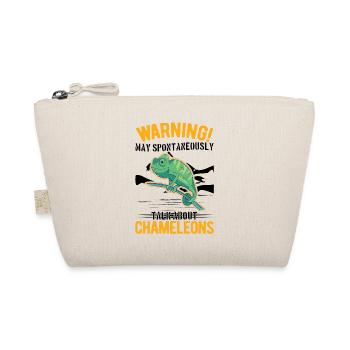 Avertissement Chameleon Cadeau Caméléon - Trousse biologique - nature - Devant