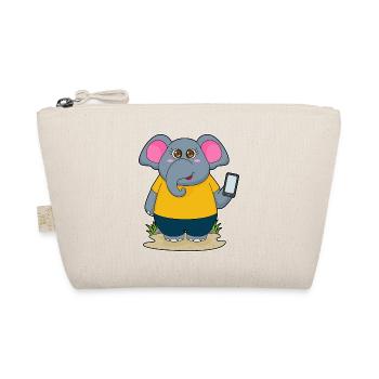 Elefant Smartphone - Bio-Täschchen - Natur - Vorne