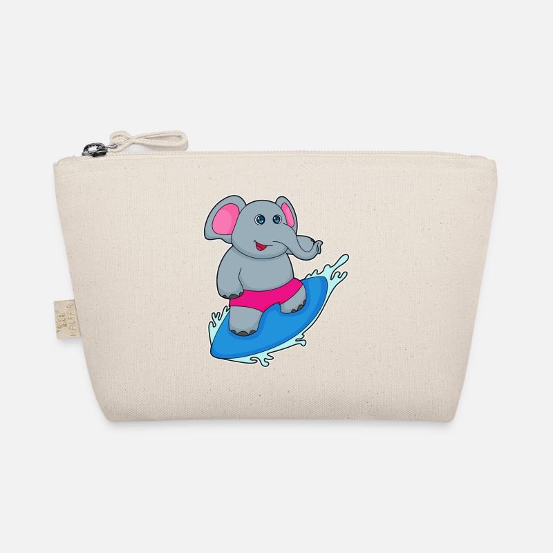 Éléphant comme surfeur avec planche de surf Trousse biologique