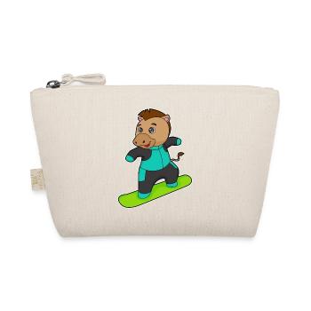 Snowboardeur à cheval Snowboard - Trousse biologique - nature - Devant