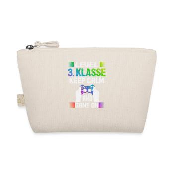 Level 3. KLASSE keep calm and game on - Bio-Täschchen - Natur - Vorne