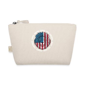 Patriotic Lion American Flag 4th Of July Leo Born - Organic Pouch - nature - Front