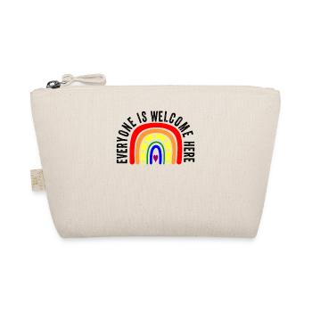 UNITY DAY Everyone is Welcome Here Boho Rainbow - Organic Pouch - nature - Front