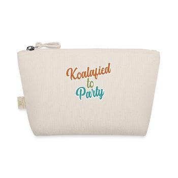 Koalafied to Party Qualified Pun Cute and Funny Ko - Organic Pouch - nature - Front