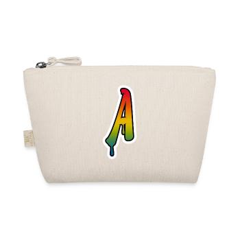 Letter A Graffiti Lettering Alphabet Monogram Init - Organic Pouch - nature - Front