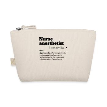 eat anesthesiologist repeat sleep laboratory - Organic Pouch - nature - Front