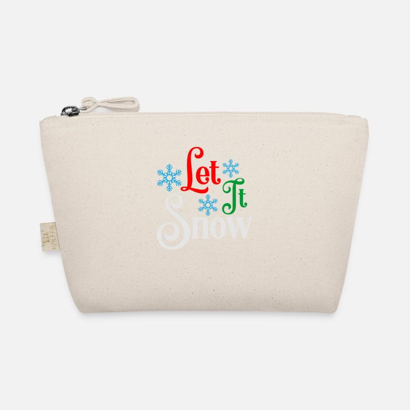 Laissez-le neige Pull de Noël laid Trousse biologique