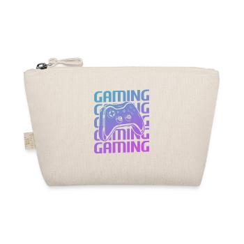 Retro Vintage Classic Gaming Video Game Gamer - Organic Pouch - nature - Front