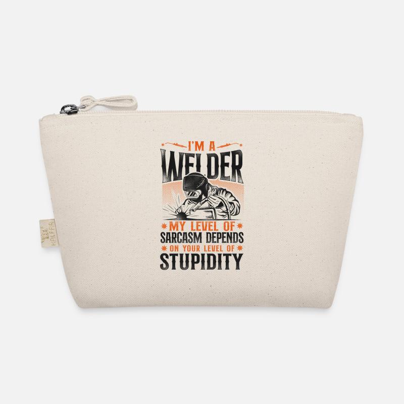 Welder Welding Vintage I'm A - Bio-Täschchen - Natur
