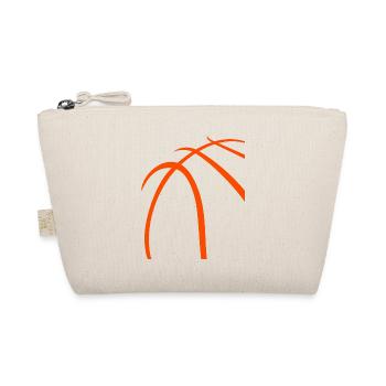 Basketball Orange - Bio-Täschchen - Natur - Vorne
