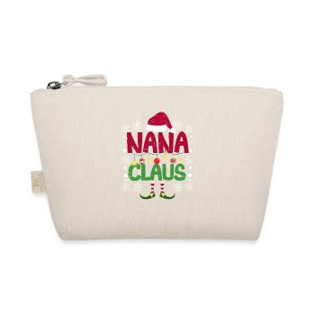Nana Claus Weihnachtsmann Mütze Lustige Matching - Bio-Täschchen - Natur - Vorne