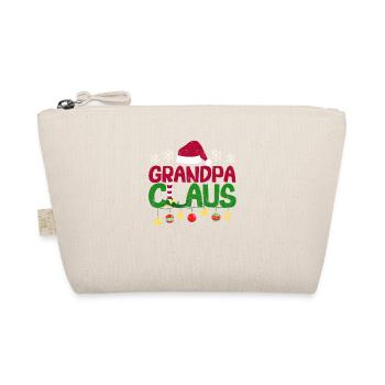 Grandpa Claus Santa Matching Family Christmas Pjs - Organic Pouch - nature - Front