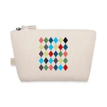 Rhombus White Red Costume Halloween Suit - Organic Pouch - nature - Front