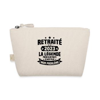 Cadeau retraité 2023, La légende prend sa retraite - Trousse biologique - nature - Devant