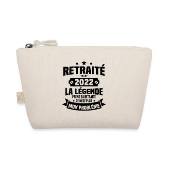 Cadeau retraité 2022, La légende prend sa retraite - Trousse biologique - nature - Devant