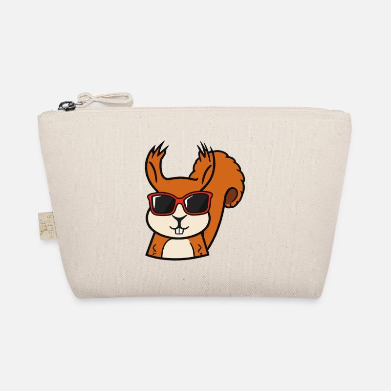 Eichhörnchen mit Sonnenbrille Lustig Bio-Täschchen