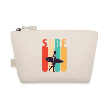 Retro surf, ready for taking on the waves - Organic Pouch - nature - Front