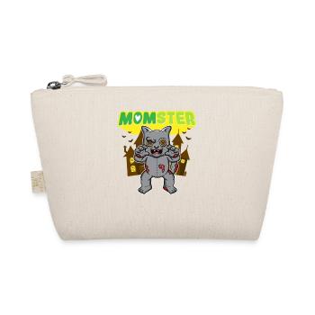 Momster Monster Mom Scary Halloween Mommy Costume - Organic Pouch - nature - Front