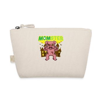 Momster Monster Mom Scary Halloween Mommy Costume - Organic Pouch - nature - Front