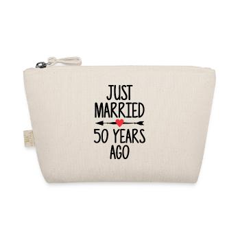 Just Married 50 Years Ago 50th Wedding Anniversary - Organic Pouch - nature - Front