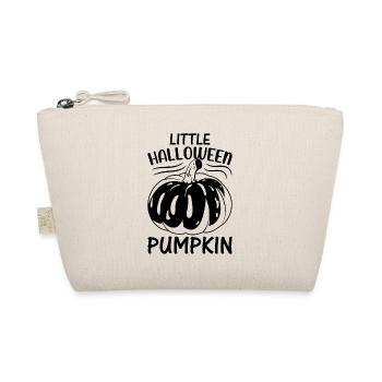 Halloween Baby Newborn I Little Halloween Pumpkin - Bio-Täschchen - Natur - Vorne