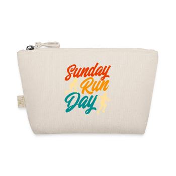 Jogging Runner Half Marathon Gift - Organic Pouch - nature - Front