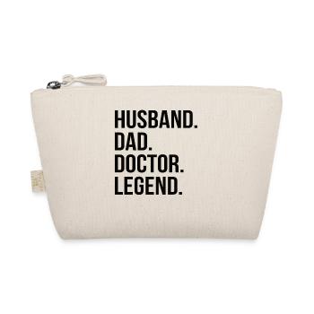 Papa Father Doctor Doctor Doctor Husband Legend - Organic Pouch - nature - Front