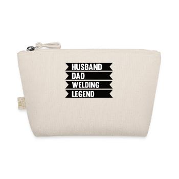 Welding Dad Welder Father Gift Husband - Organic Pouch - nature - Front