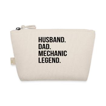 Father Mechanic Husband Dad Car Mechanic Occupation - Organic Pouch - nature - Front