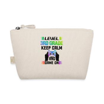 Level 3RD GRADE keep calm and game on - Bio-Täschchen - Natur - Vorne