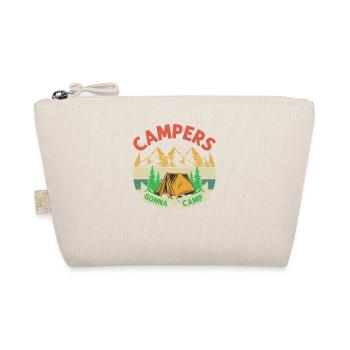 Camping Camper Nature funny saying - Organic Pouch - nature - Front