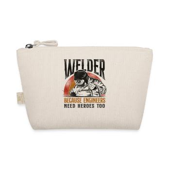 Welder Welding Vintage Retro - Organic Pouch - nature - Front