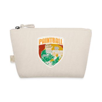 Awesome Retro Vintage PAINTBALL Player Designs - Bio-Täschchen - Natur - Vorne