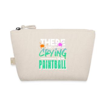 There Is No Crying In Paintball Retro Funny Baller - Bio-Täschchen - Natur - Vorne